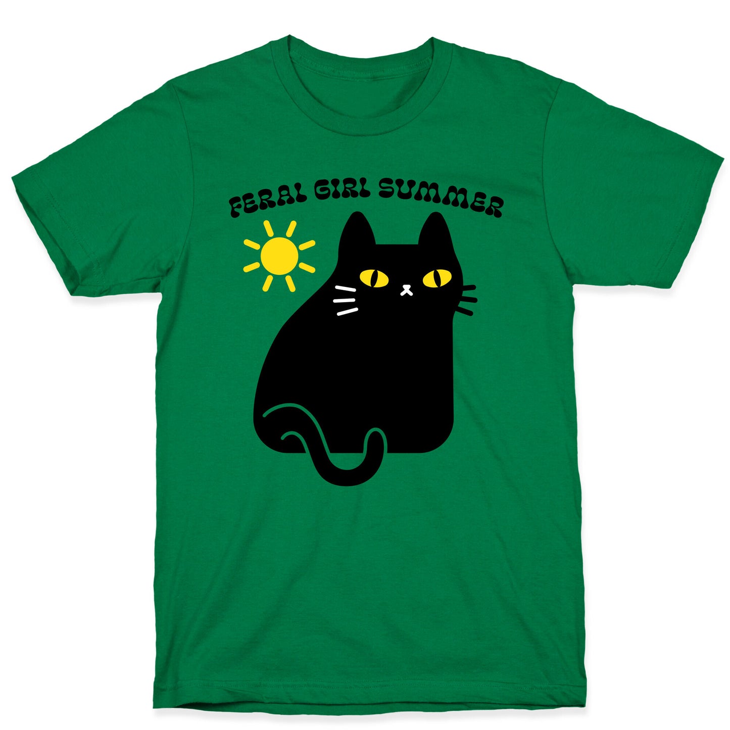 Feral Girl Summer Cat T-Shirt