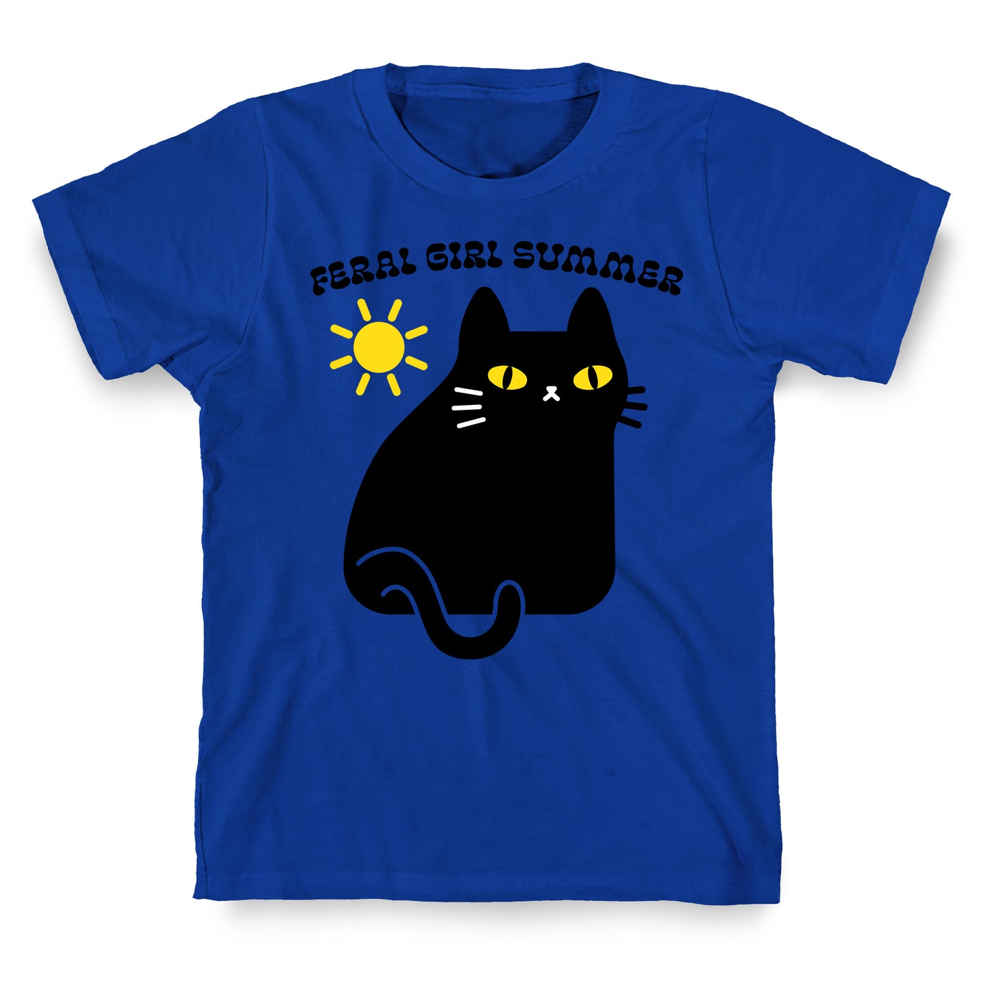 Feral Girl Summer Cat T-Shirt