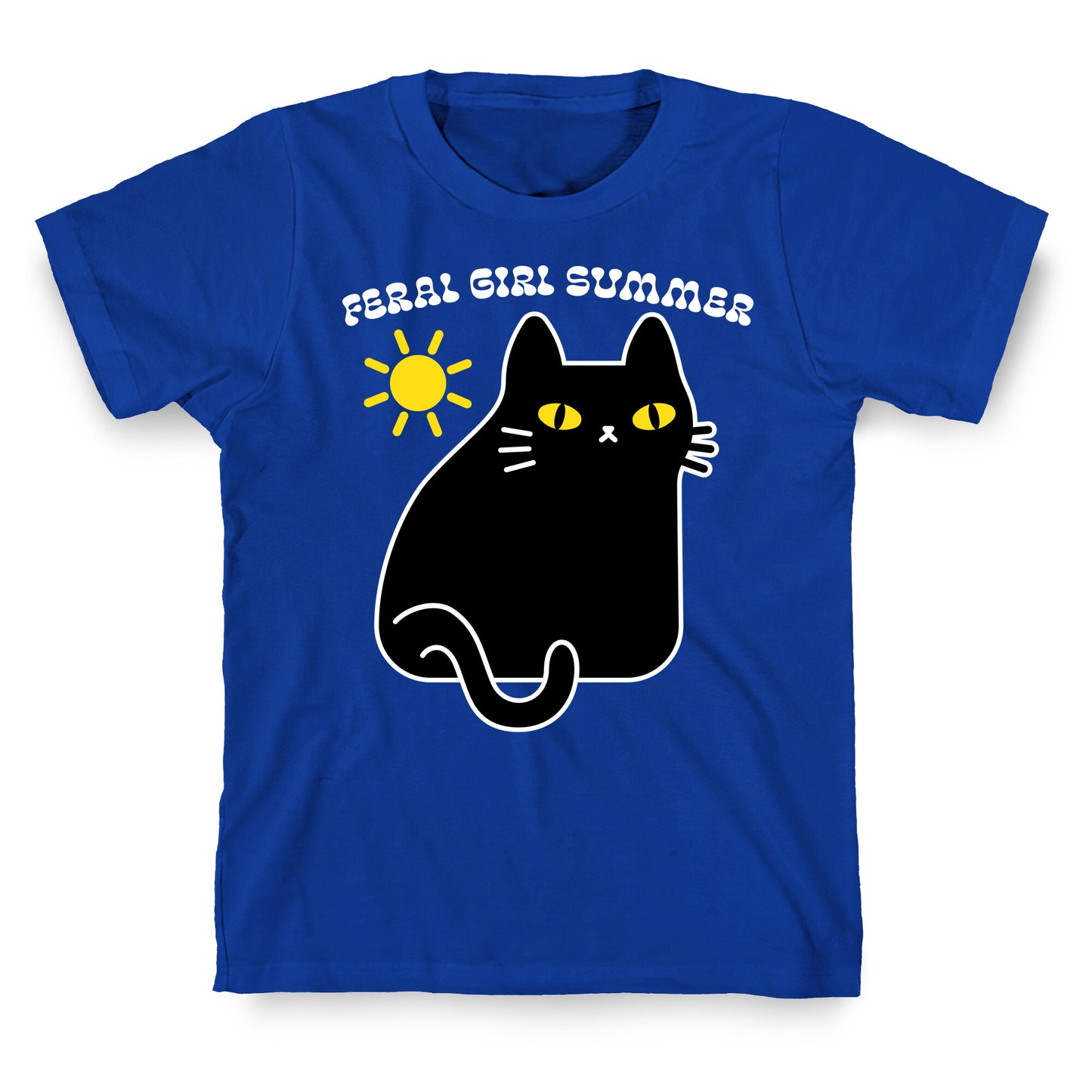 Feral Girl Summer Cat T-Shirt