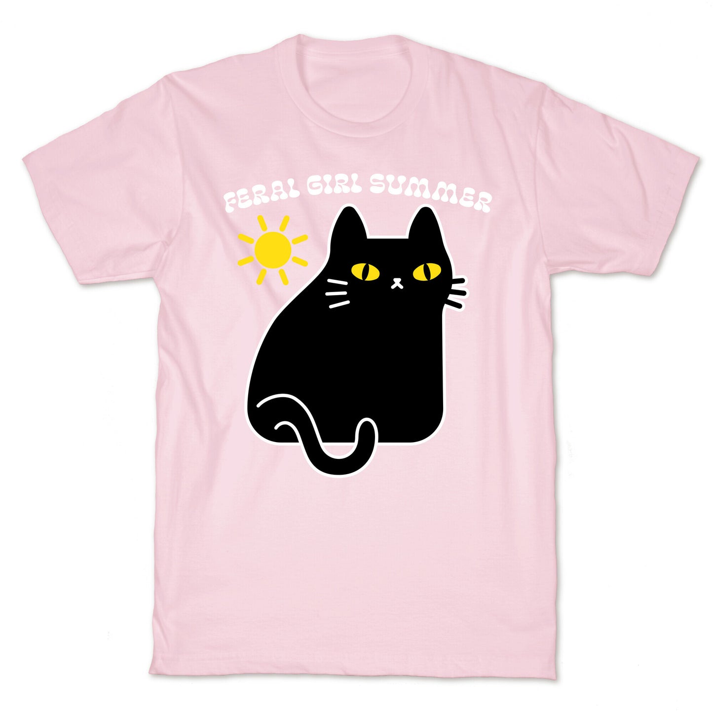 Feral Girl Summer Cat T-Shirt