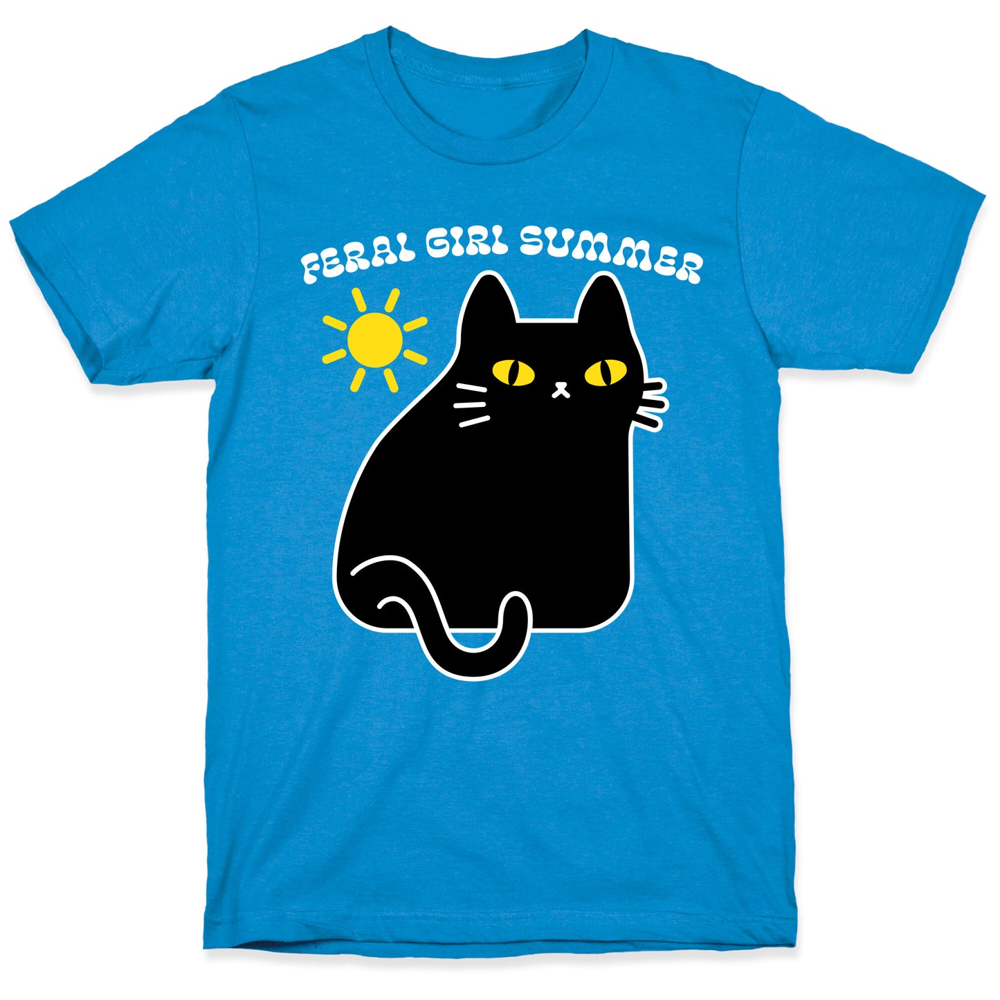 Feral Girl Summer Cat T-Shirt