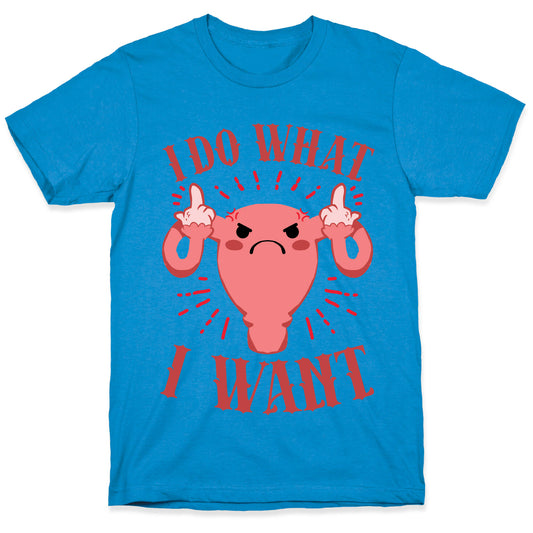 I Do What I Want Uterus T-Shirt