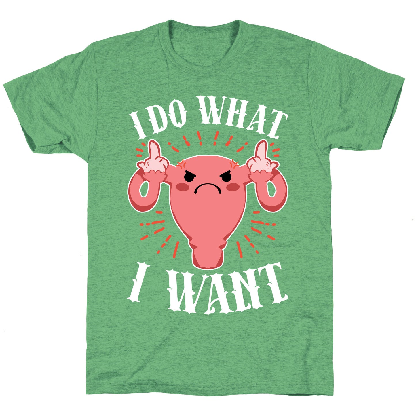 I Do What I Want Uterus Unisex Triblend Tee