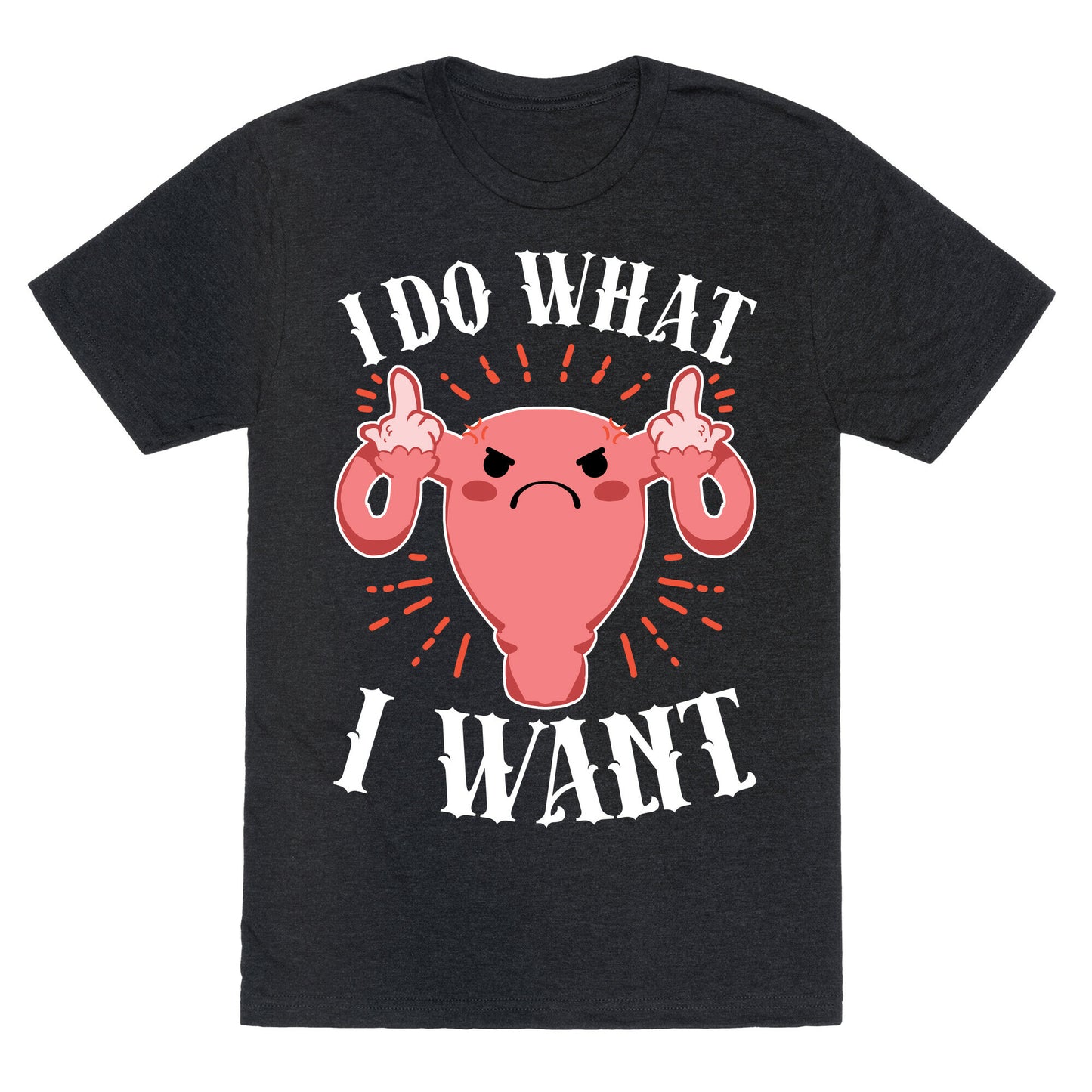 I Do What I Want Uterus Unisex Triblend Tee