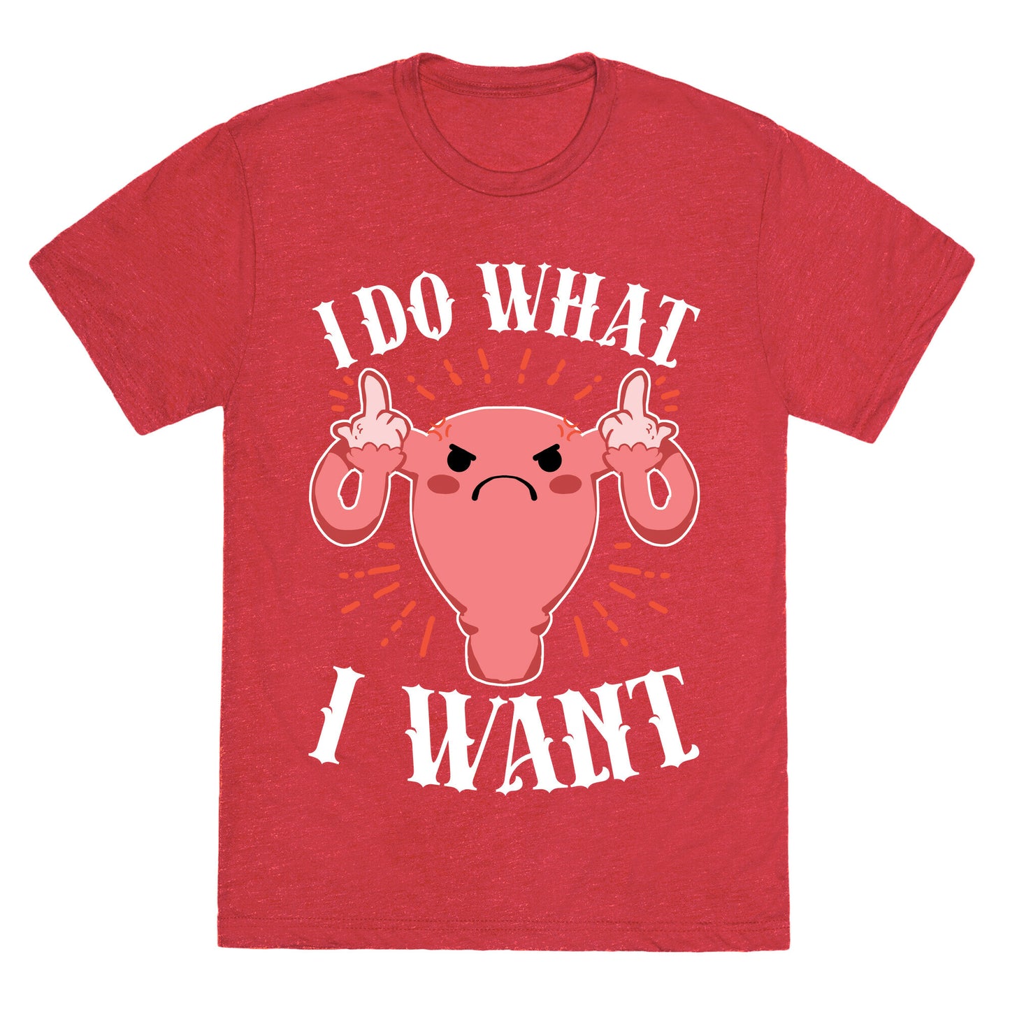 I Do What I Want Uterus Unisex Triblend Tee