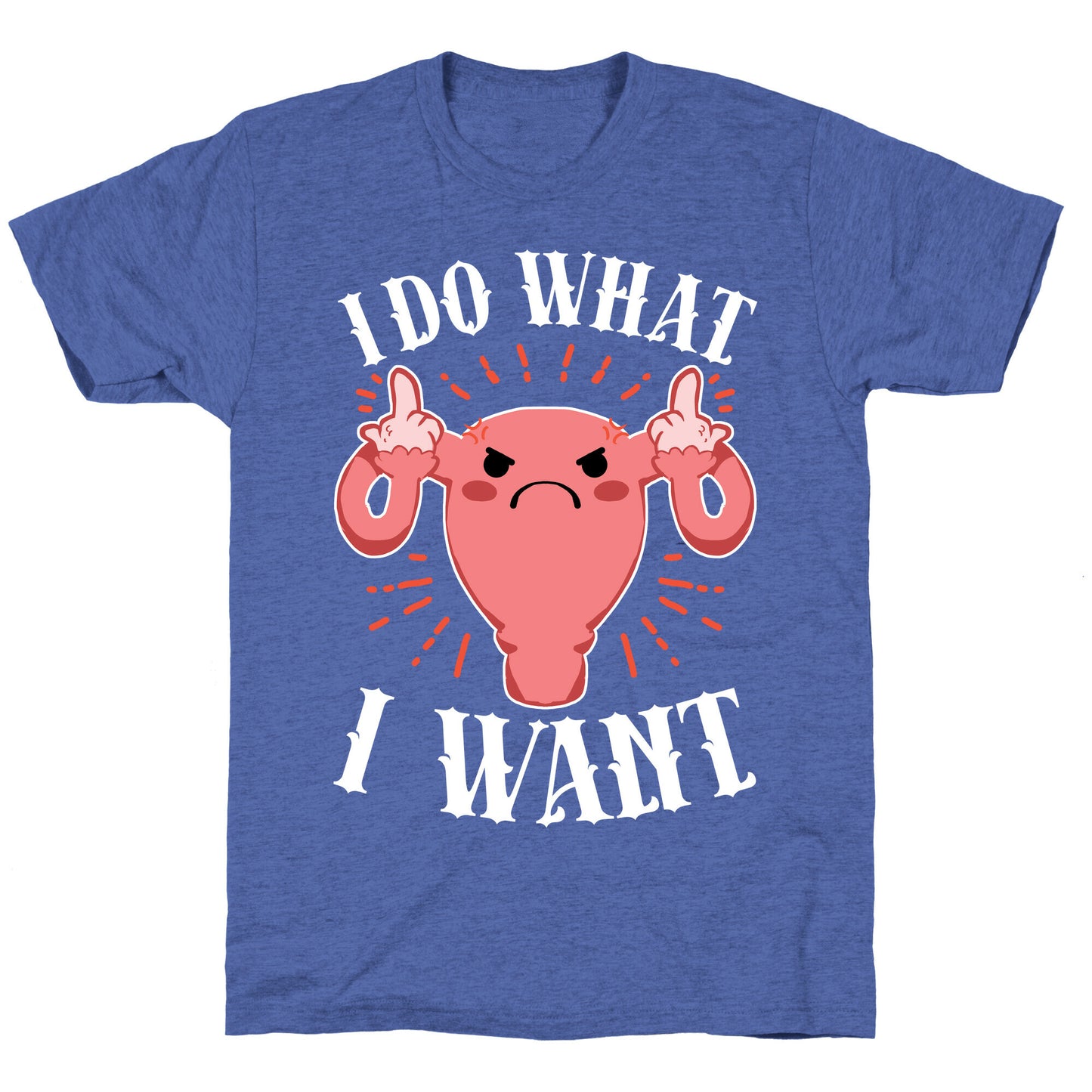 I Do What I Want Uterus Unisex Triblend Tee