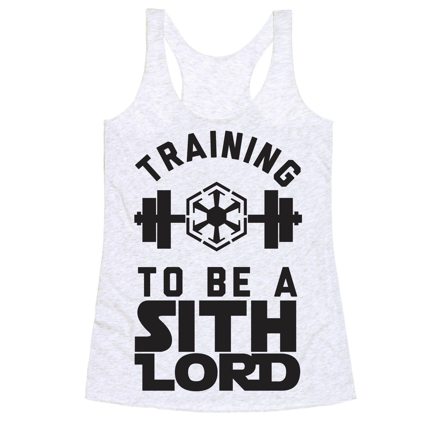Training To Be A Sith Lord Racerback Tank