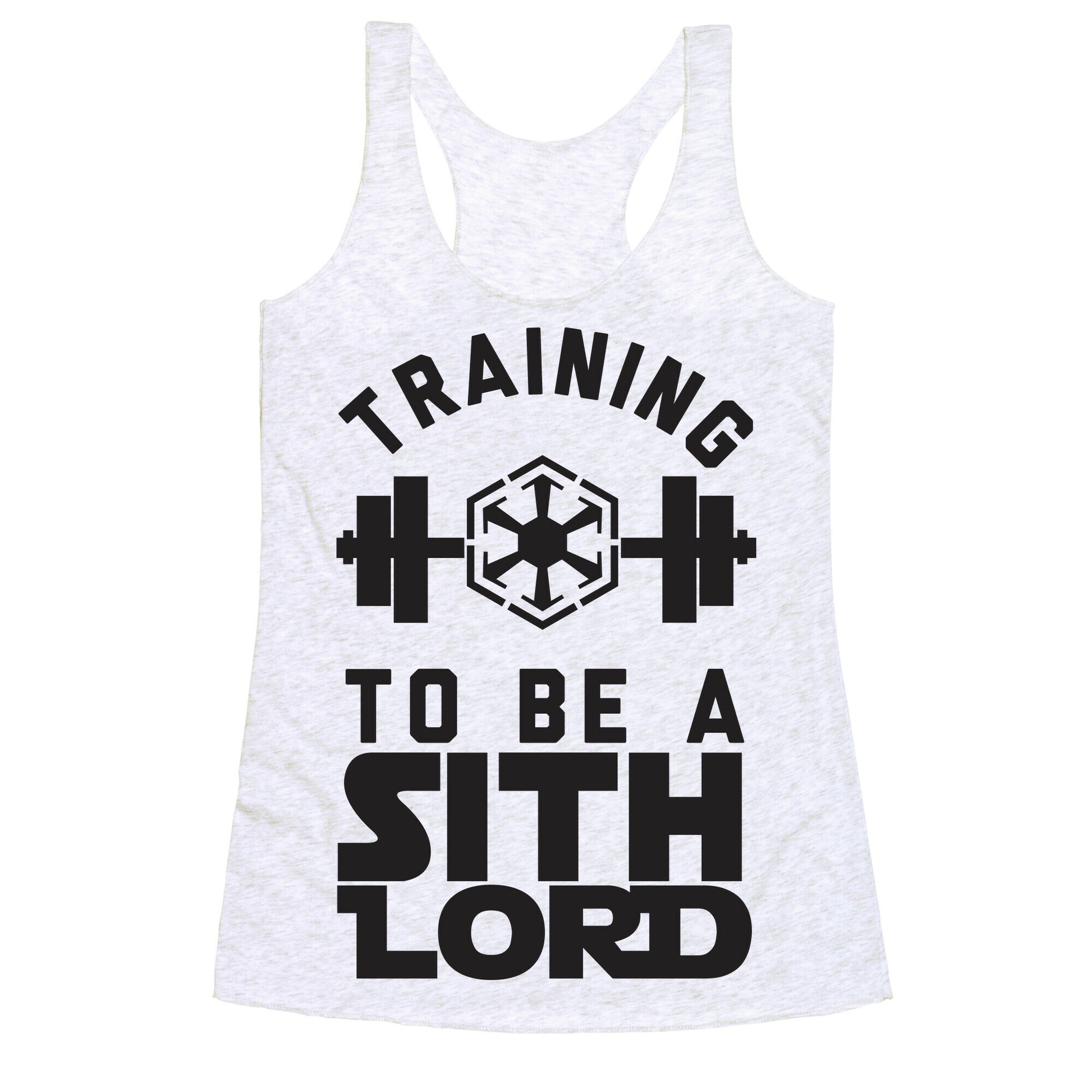 Training To Be A Sith Lord Racerback Tank
