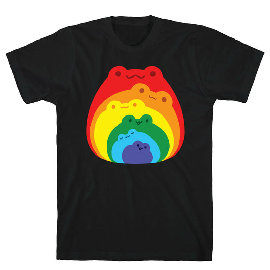 Frogs In Frogs In Frogs Rainbow T-Shirt