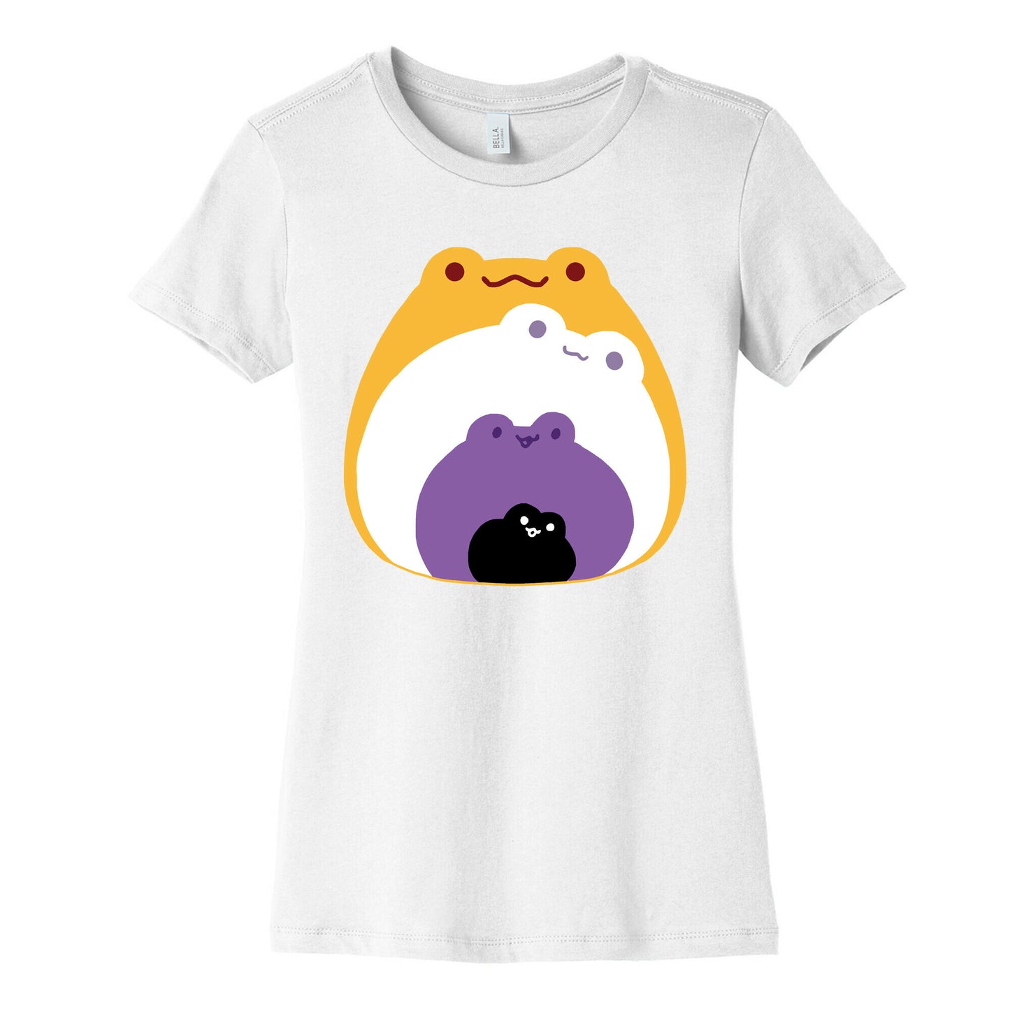 Frogs In Frogs In Frogs Nonebinary Pride Women's Cotton Tee