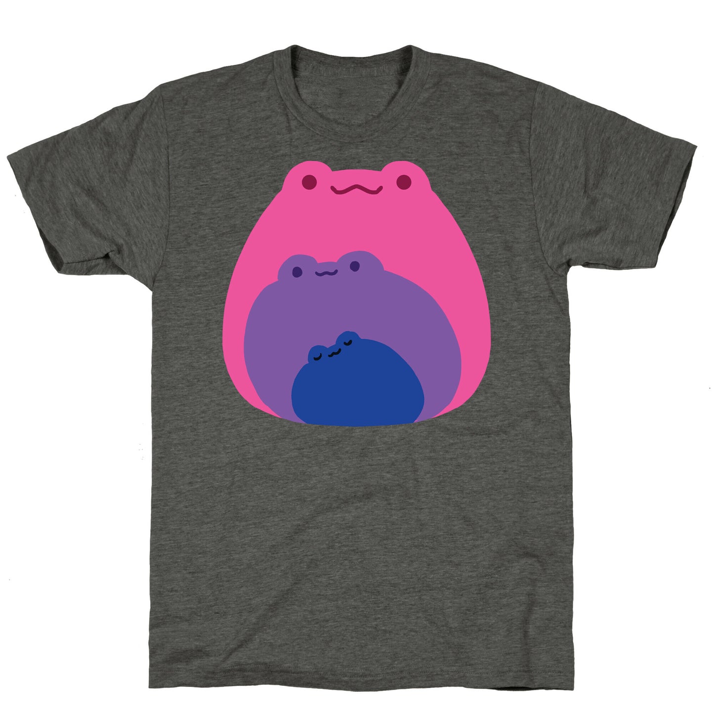 Frogs In Frogs In Frogs Bisexual Pride Unisex Triblend Tee