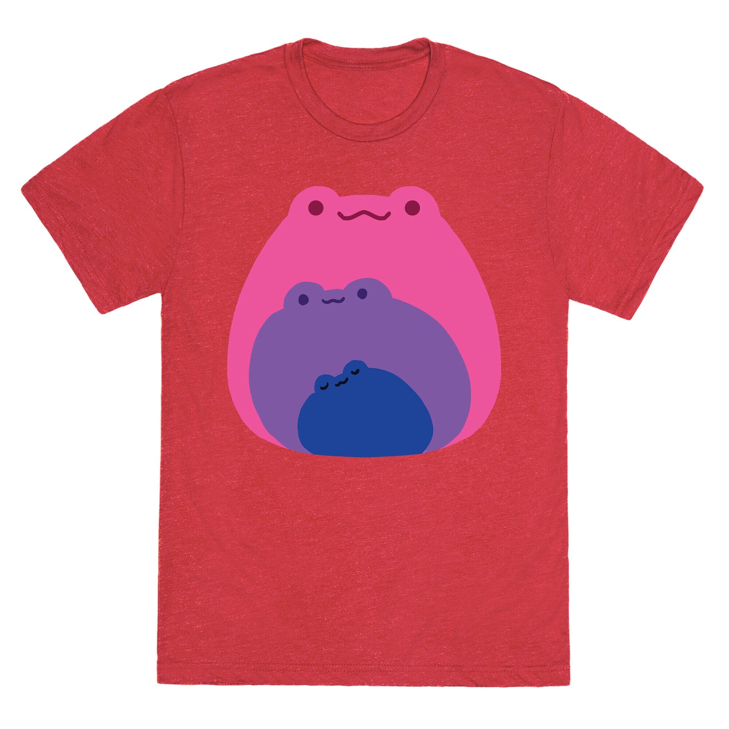 Frogs In Frogs In Frogs Bisexual Pride Unisex Triblend Tee