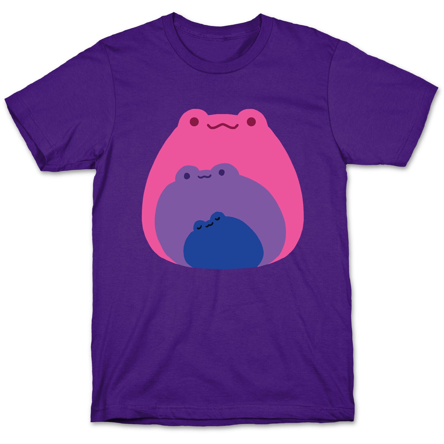 Frogs In Frogs In Frogs Bisexual Pride T-Shirt