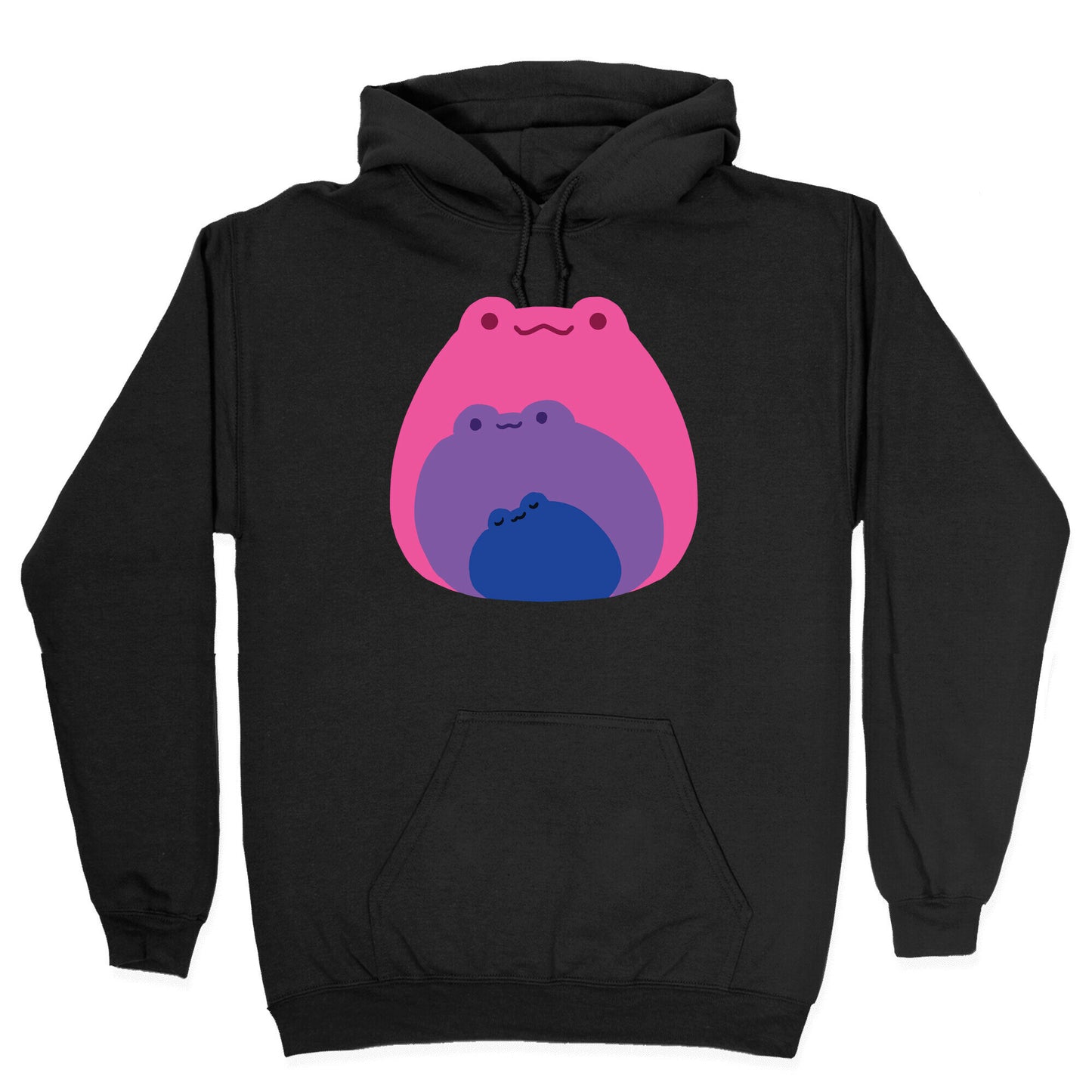Frogs In Frogs In Frogs Bisexual Pride Hoodie