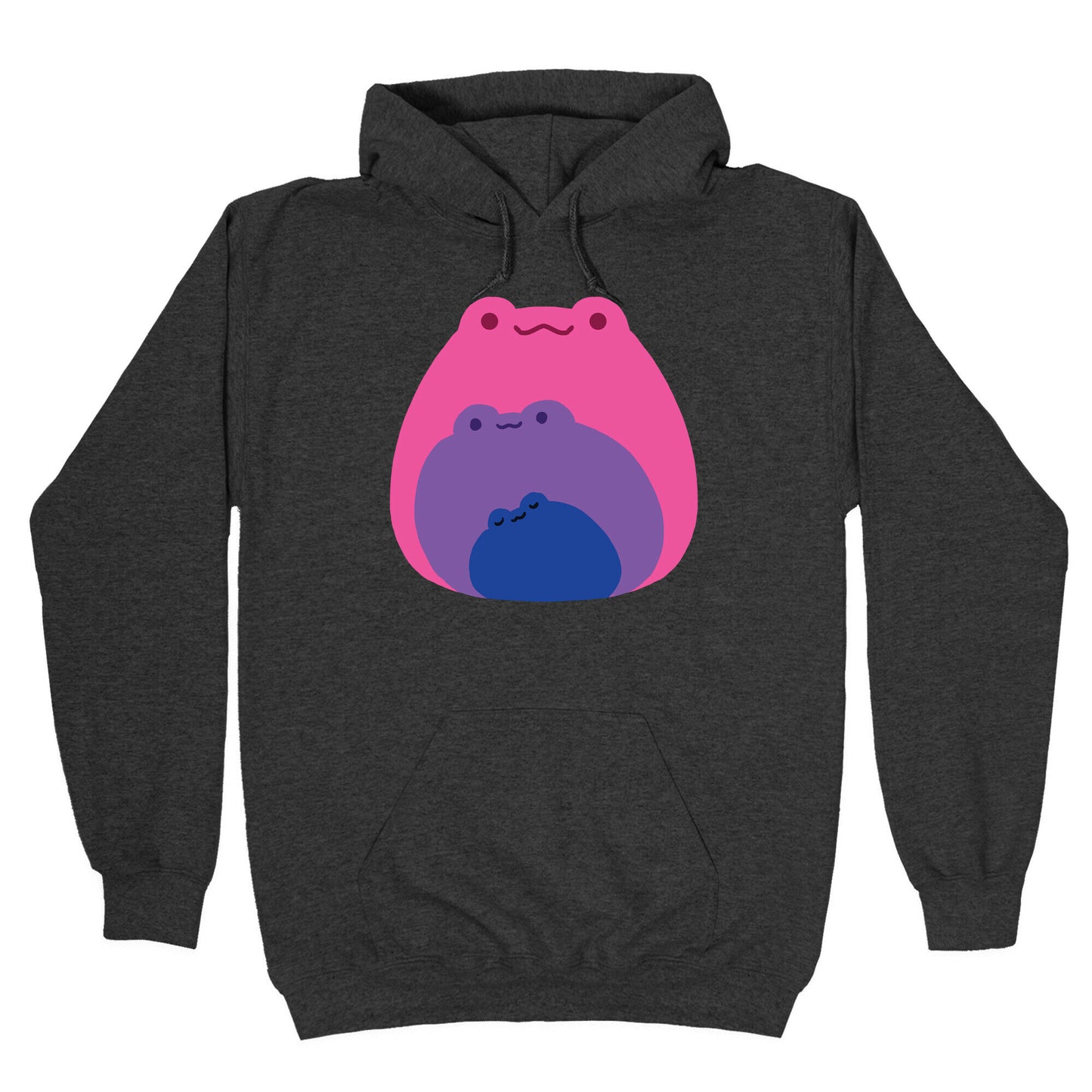 Frogs In Frogs In Frogs Bisexual Pride Hoodie