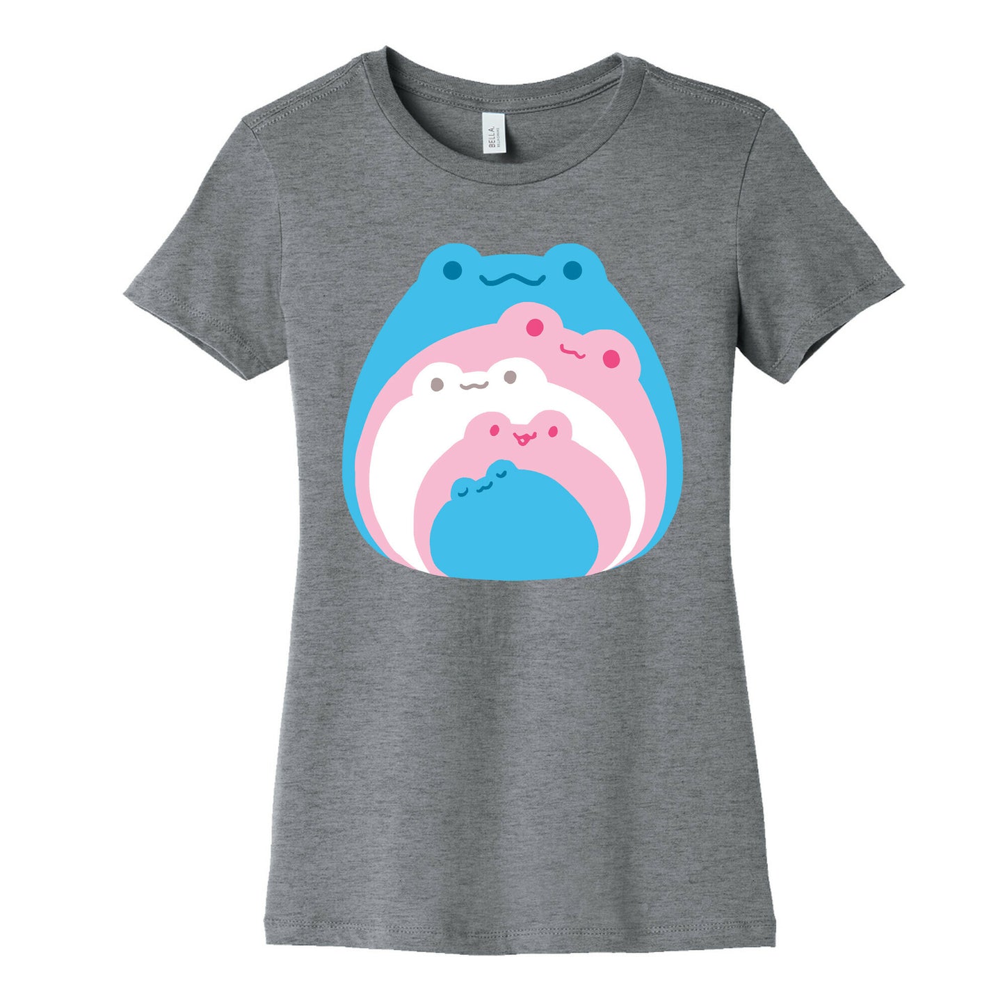 Frogs In Frogs In Frogs Trans Pride Women's Cotton Tee