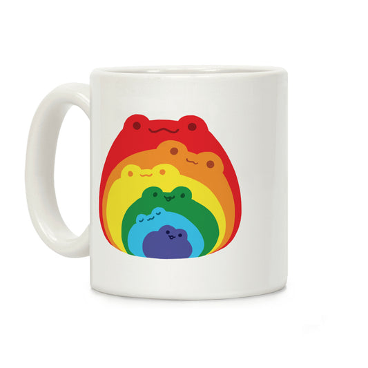 Frogs In Frogs In Frogs Rainbow Coffee Mug