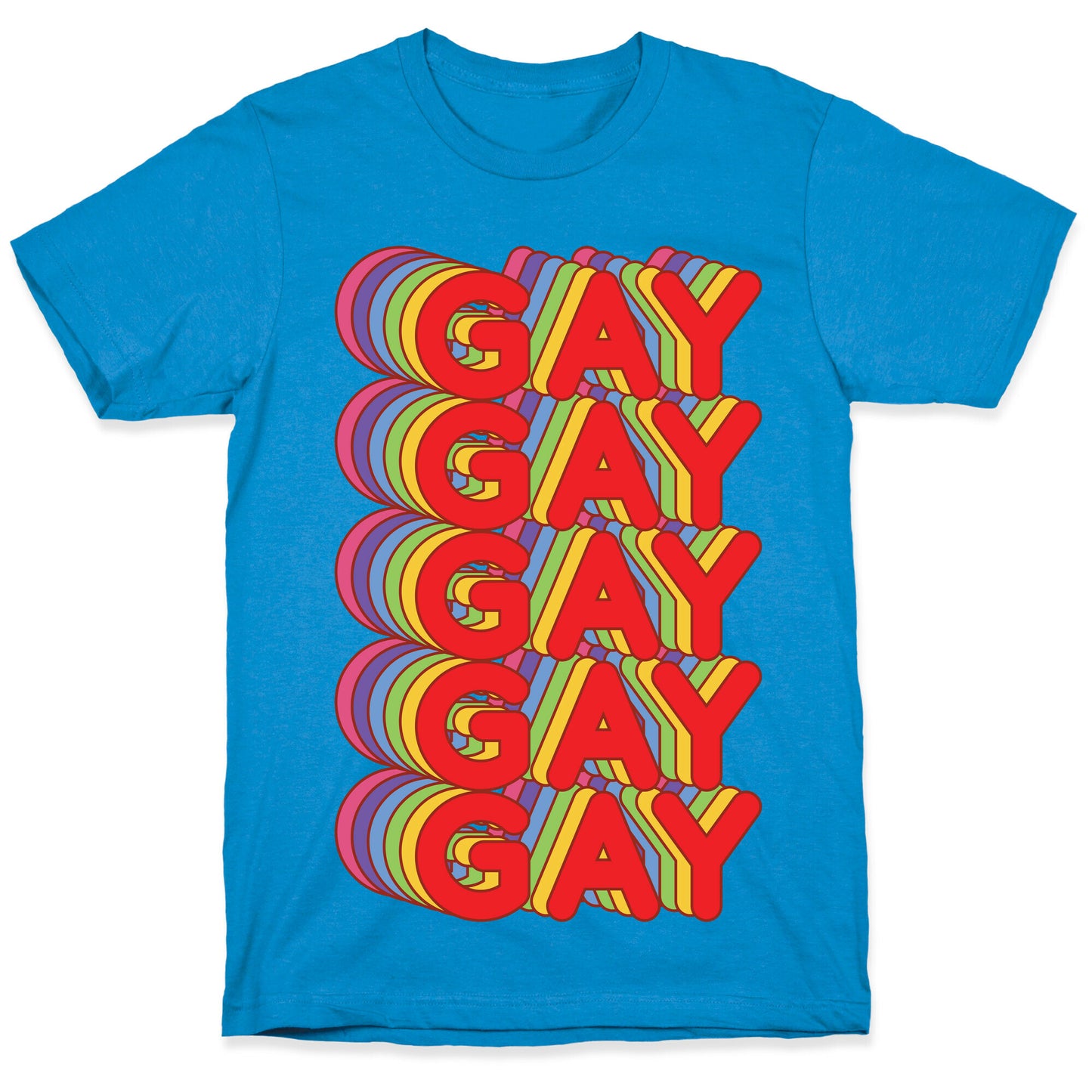 Gay Retro Rainbow T-Shirt