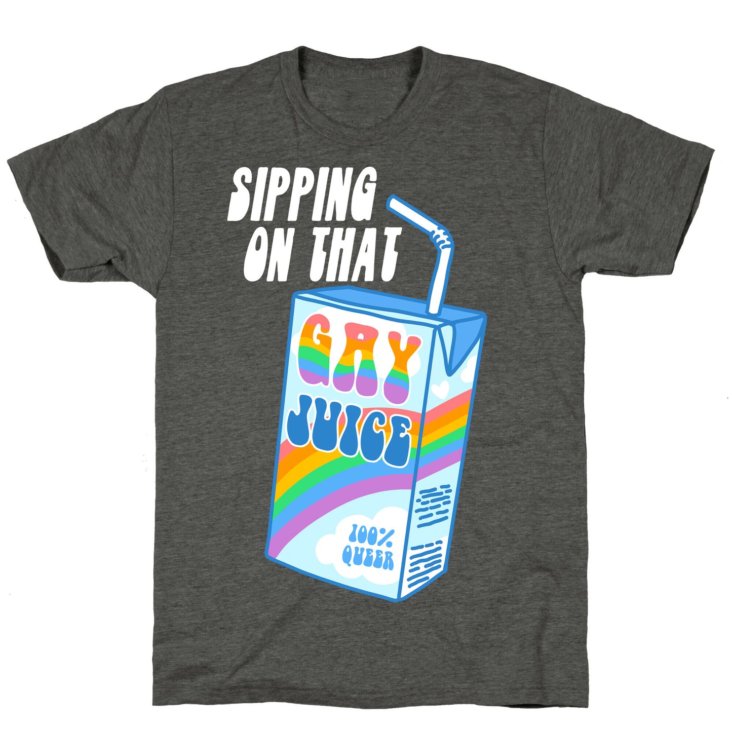 Gay Juice Juice Box Unisex Triblend Tee
