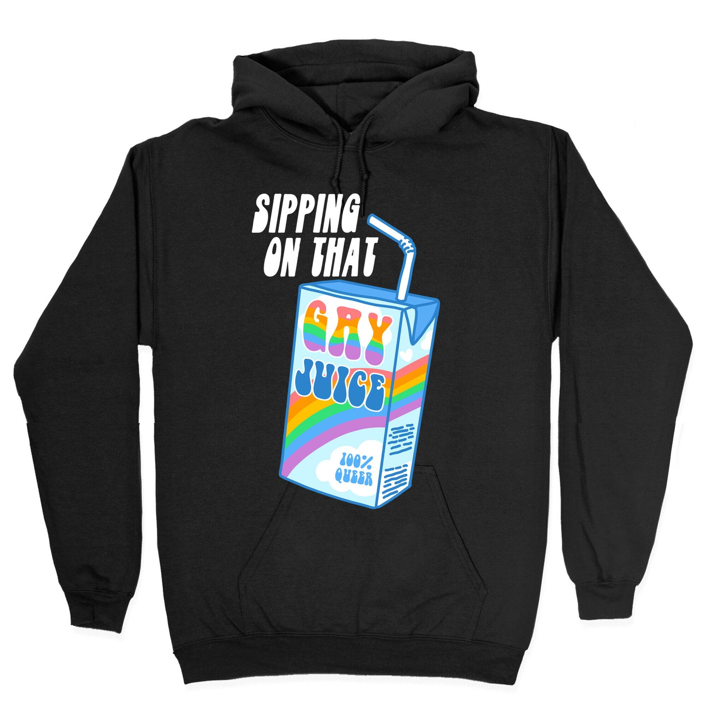 Gay Juice Juice Box Hoodie