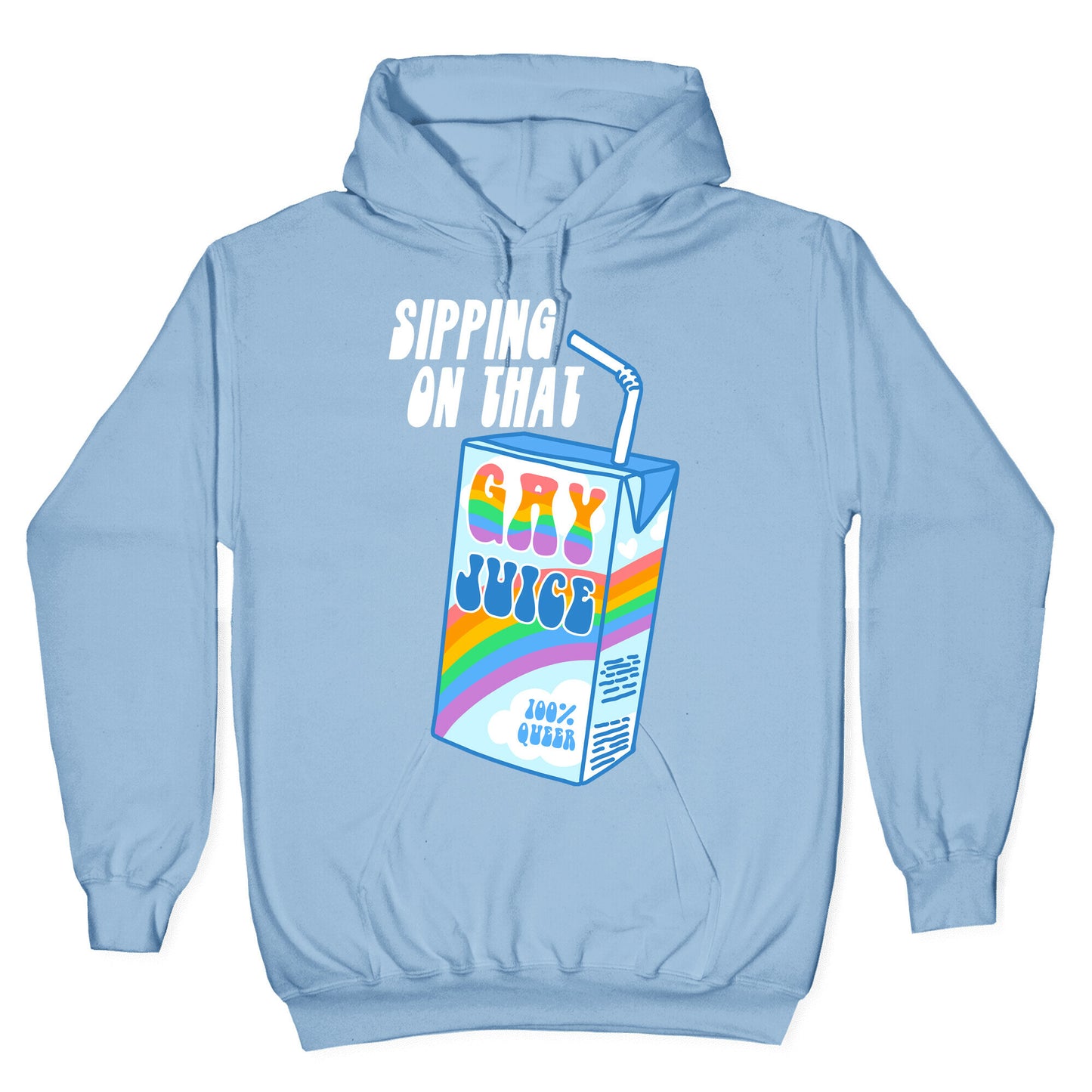 Gay Juice Juice Box Hoodie