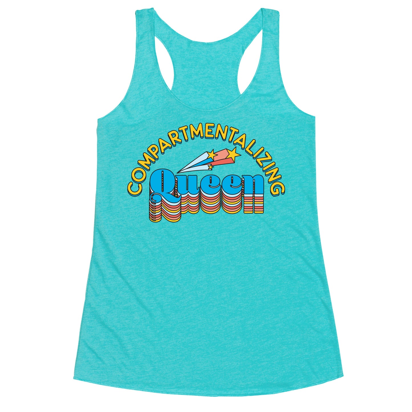 Compartmentalizing Queen Racerback Tank