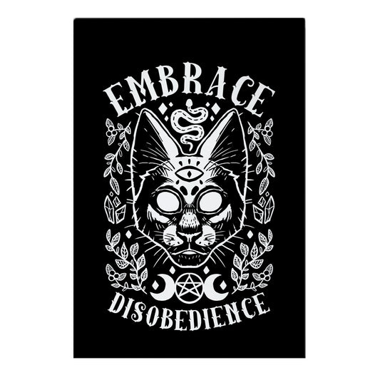 Embrace Disobedience Garden Flag
