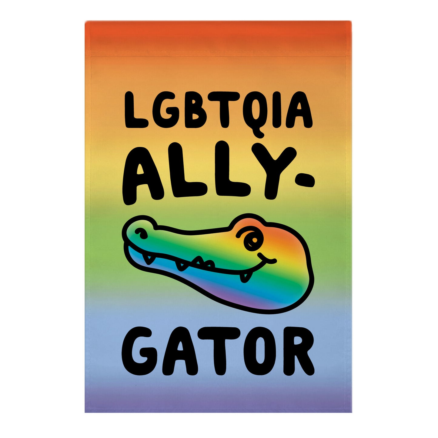 LGBTQIA Ally-Gator Garden Flag