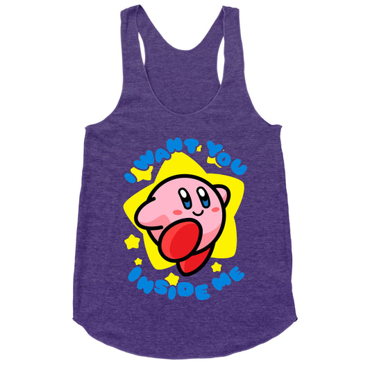 I Want You Inside Me Racerback Tank