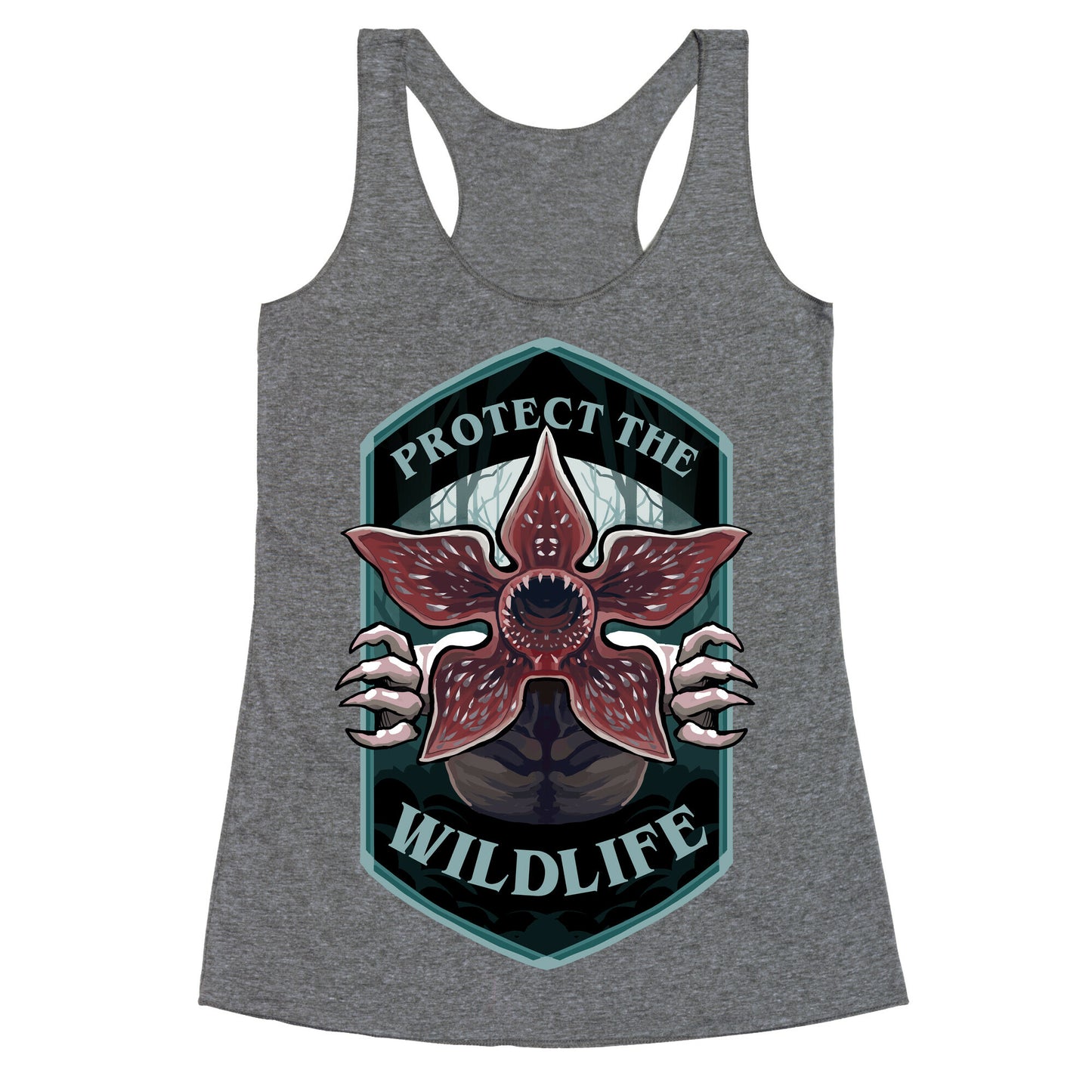 Protect The Wildlife Demogorgon Racerback Tank