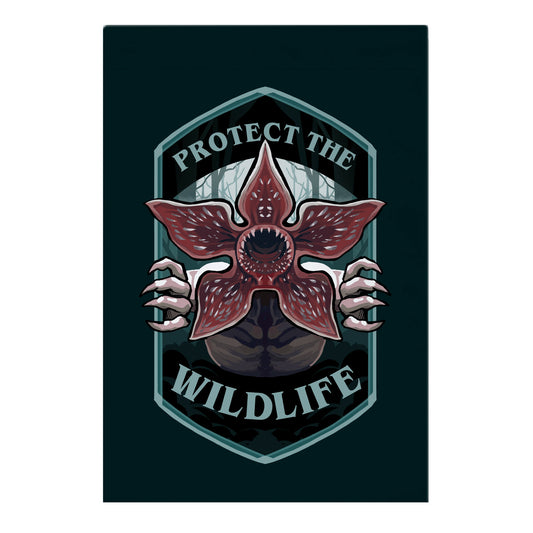 Protect The Wildlife Demogorgon Garden Flag