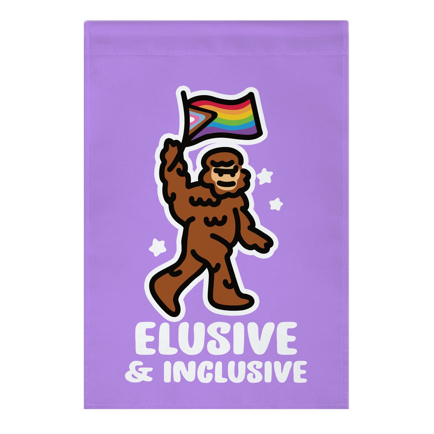 Elusive & Inclusive Garden Flag