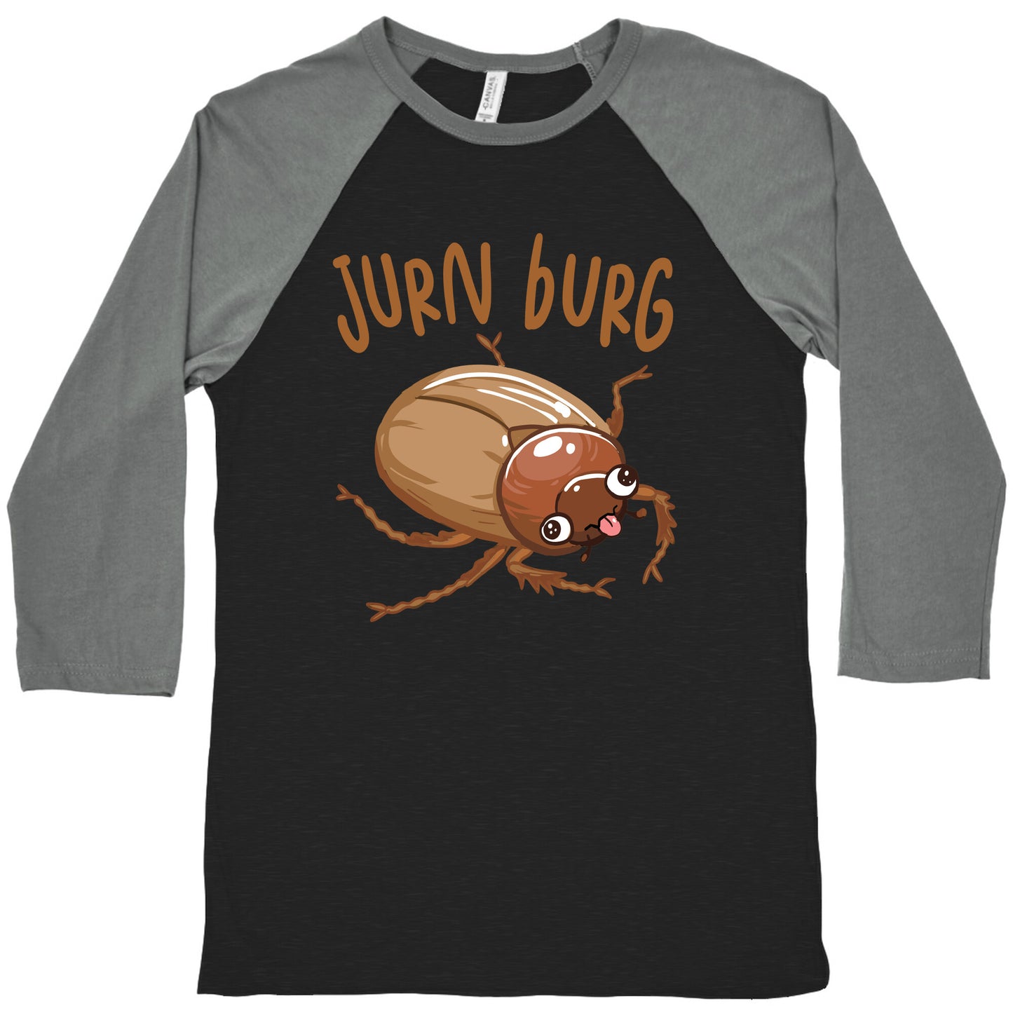 Jurn Burg Derpy June Bug Baseball Tee