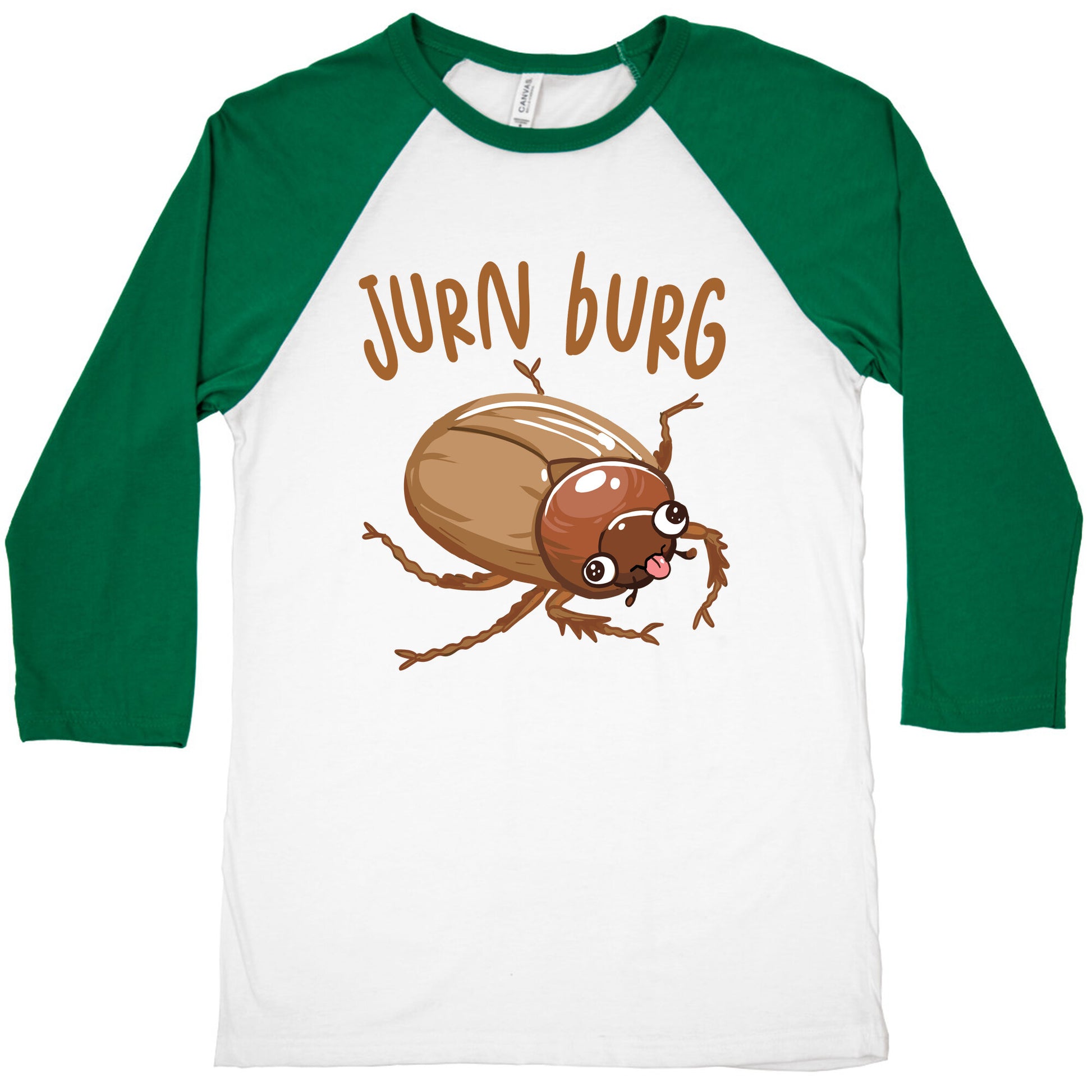Jurn Burg Derpy June Bug Baseball Tee