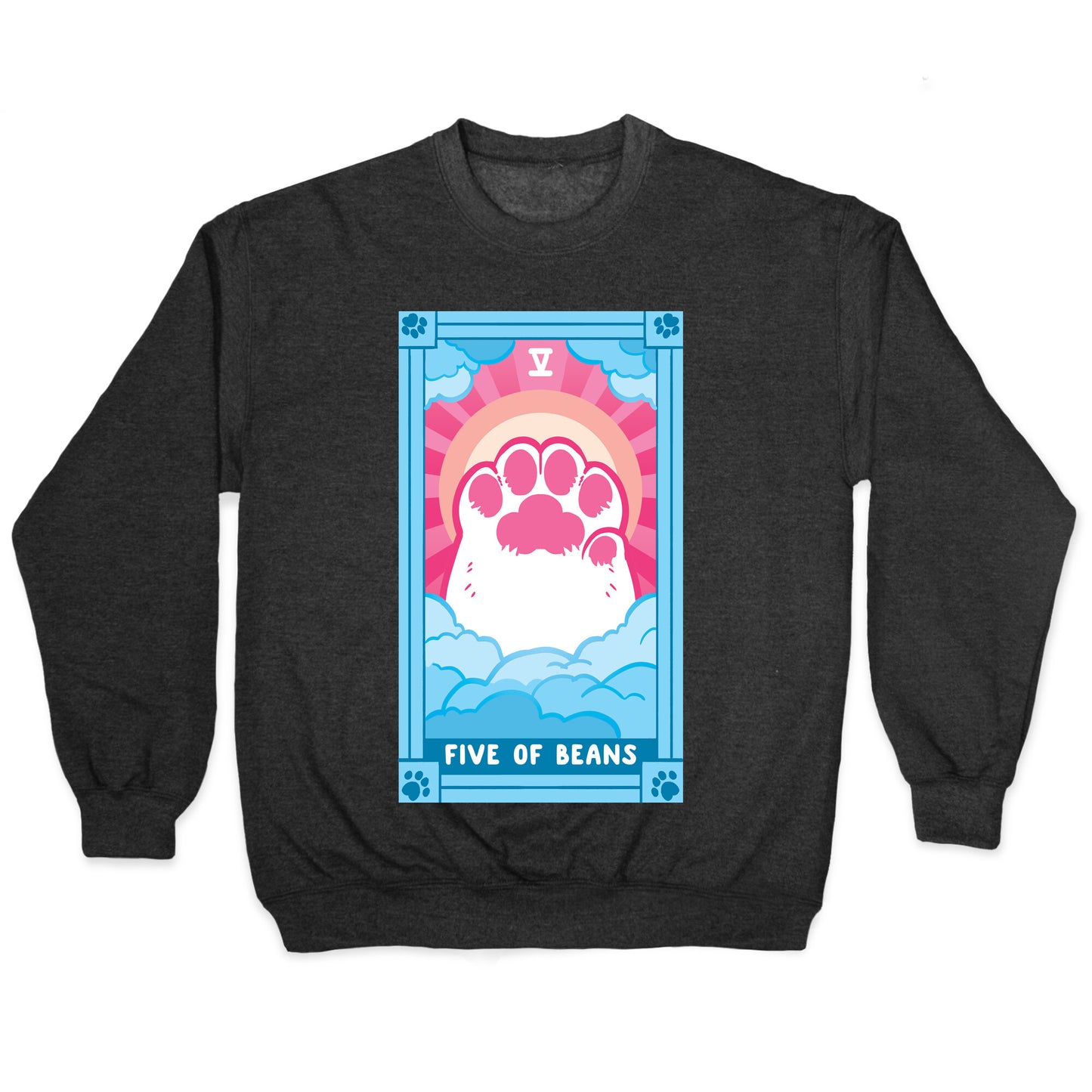 Five of Beans Crewneck Sweatshirt