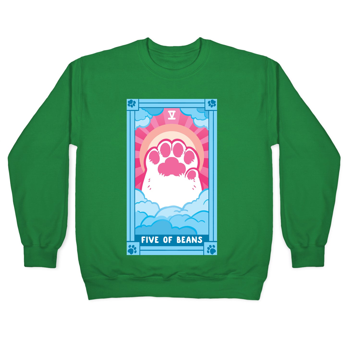 Five of Beans Crewneck Sweatshirt