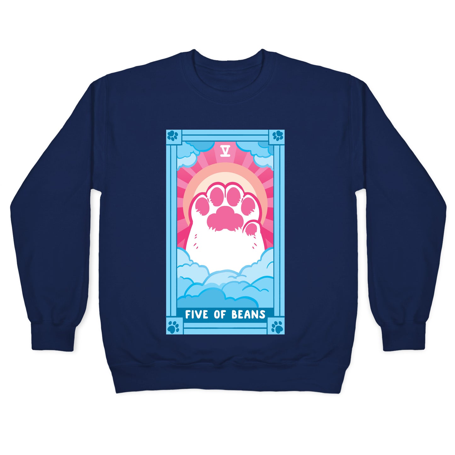 Five of Beans Crewneck Sweatshirt