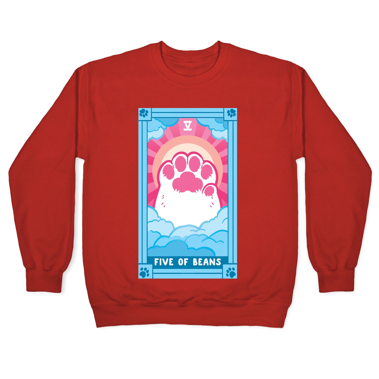 Five of Beans Crewneck Sweatshirt