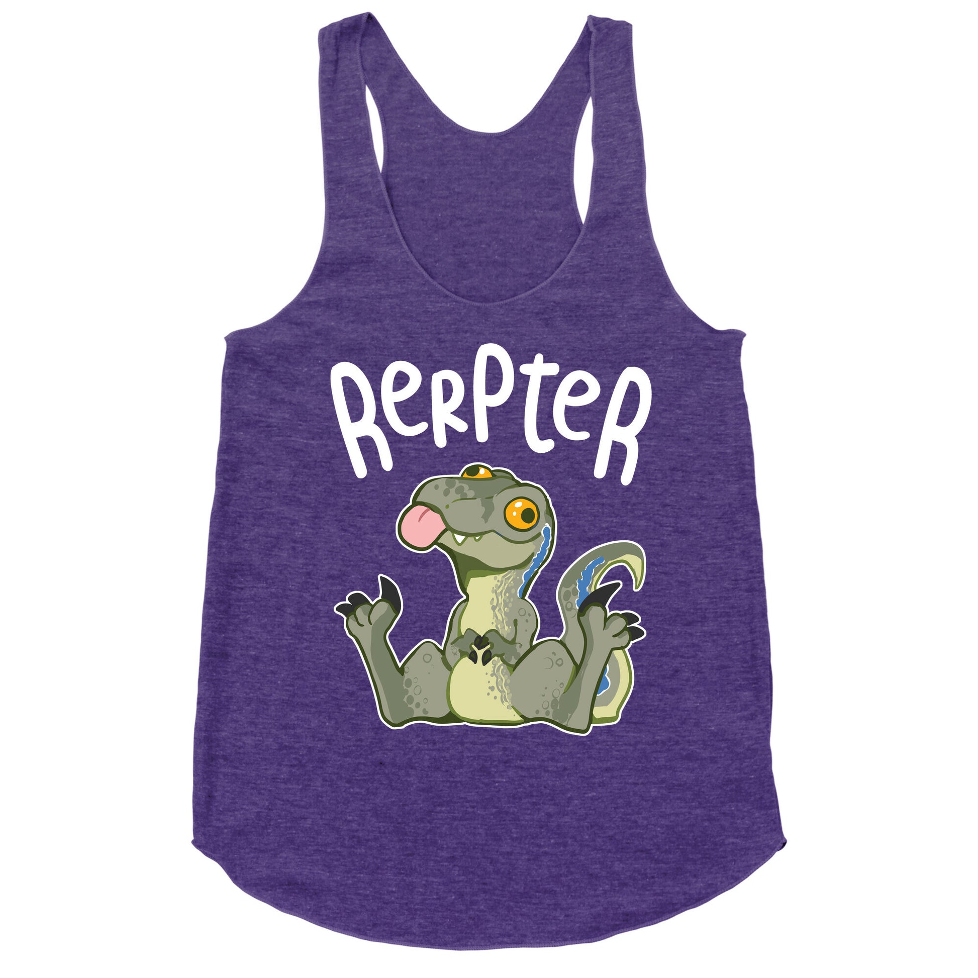 Derpy Raptor Rerpter Racerback Tank