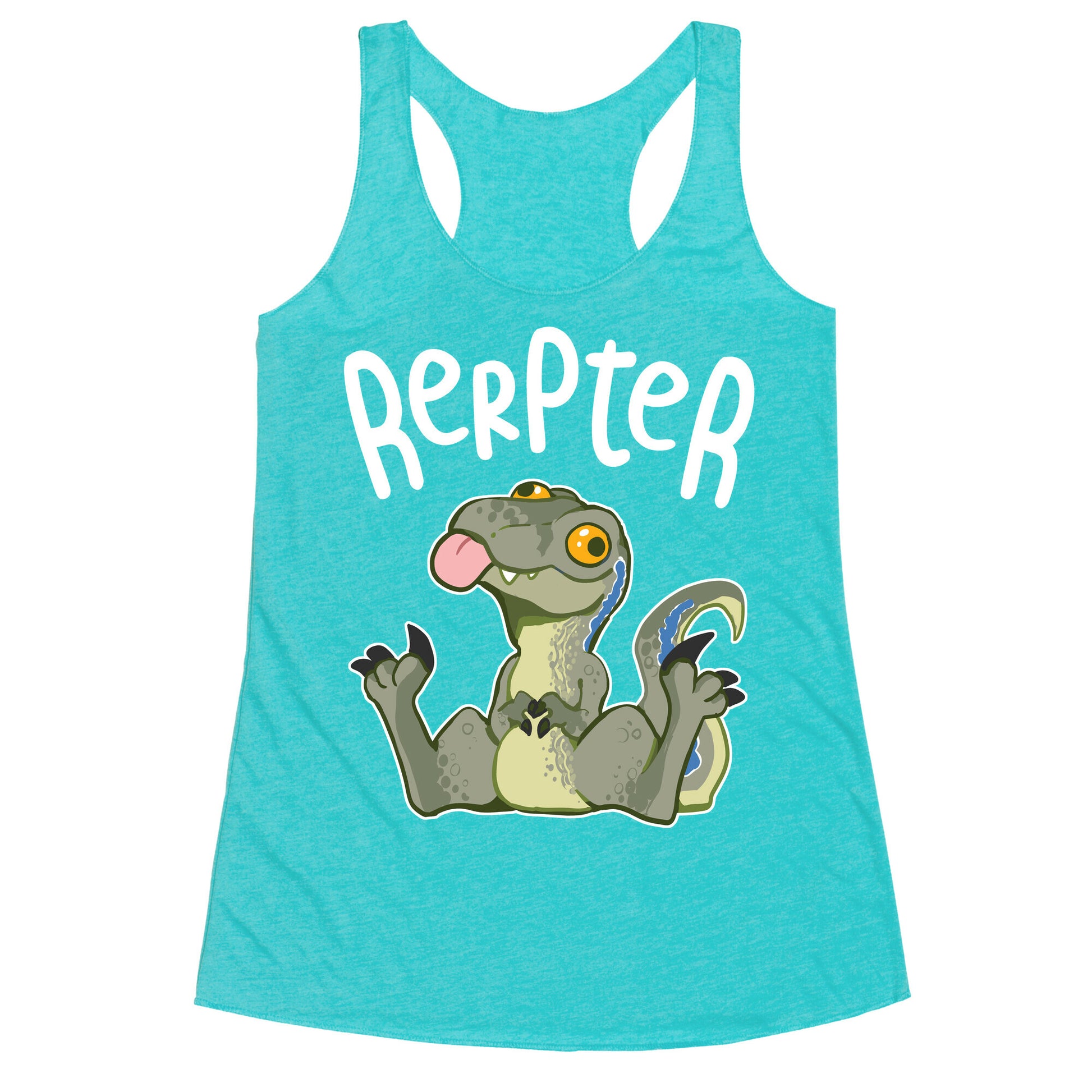 Derpy Raptor Rerpter Racerback Tank