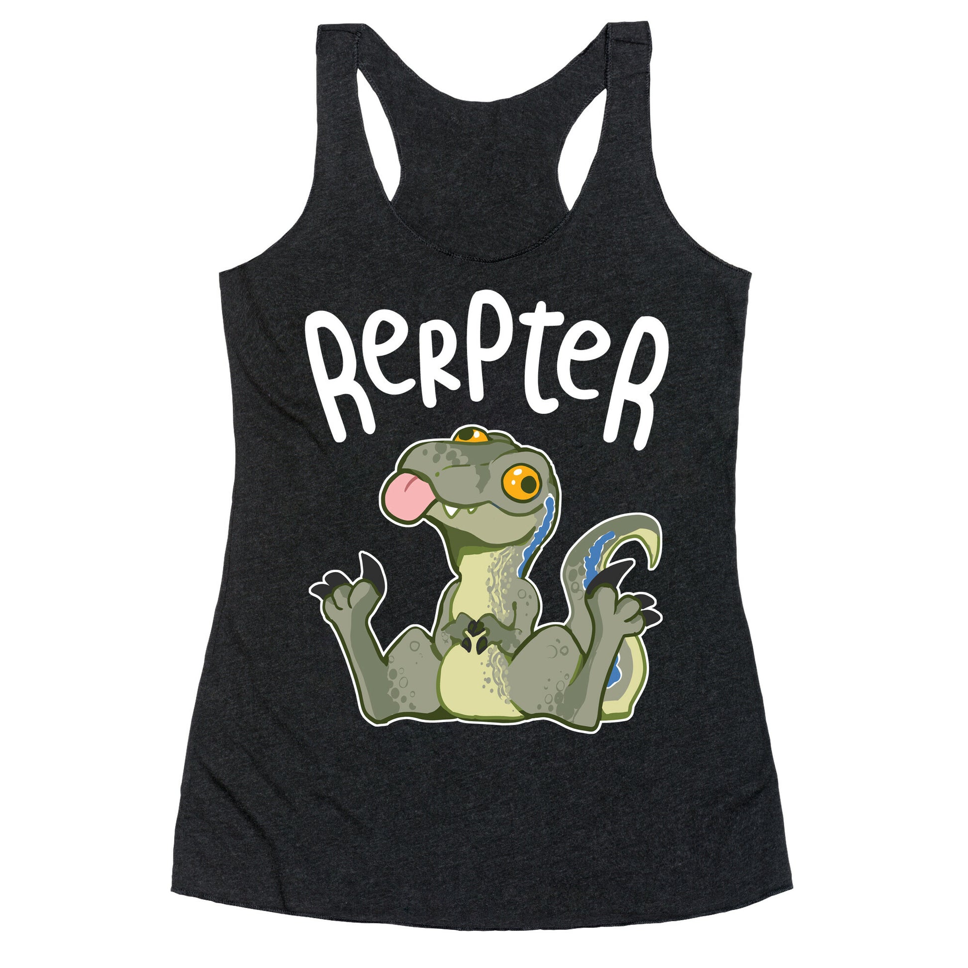 Derpy Raptor Rerpter Racerback Tank