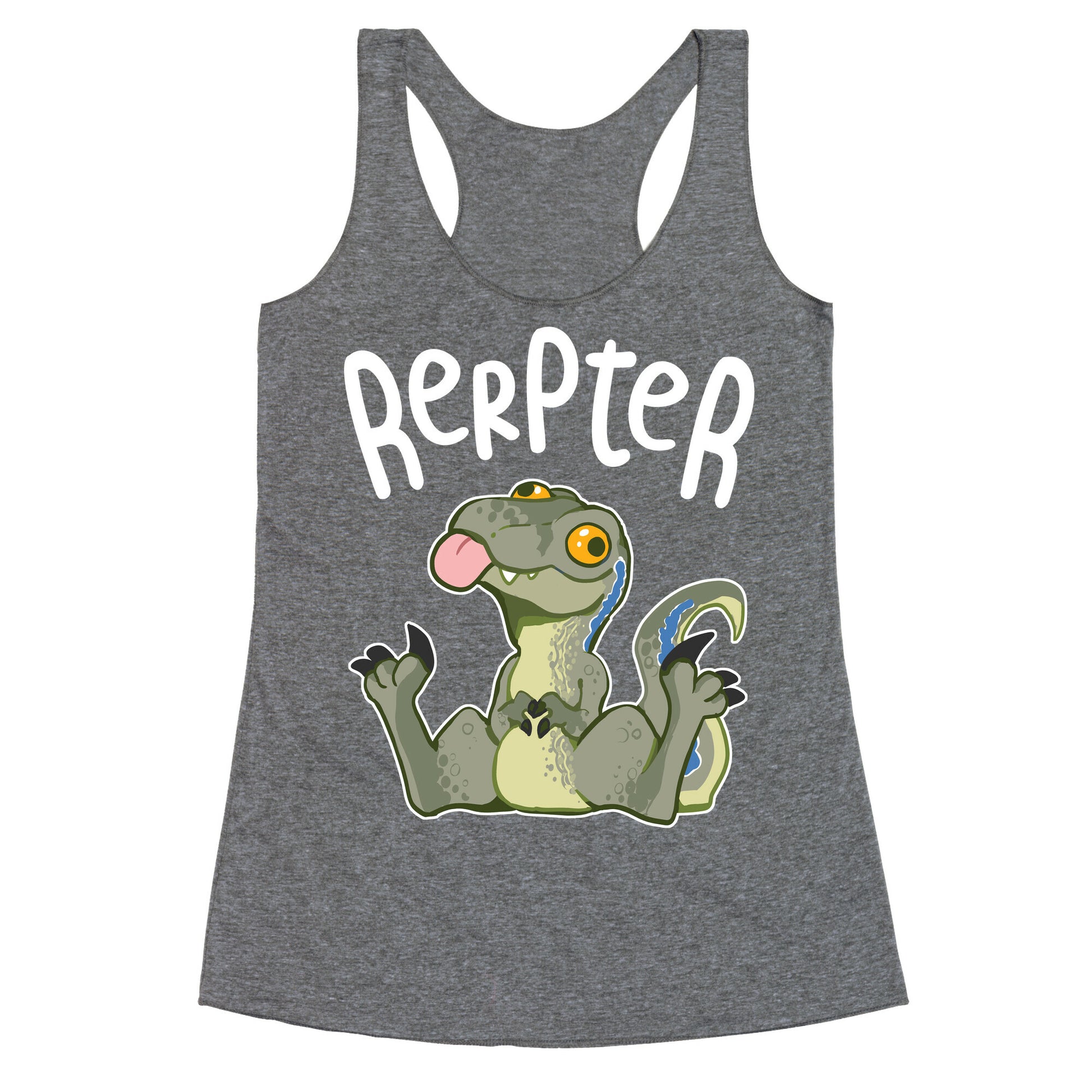 Derpy Raptor Rerpter Racerback Tank