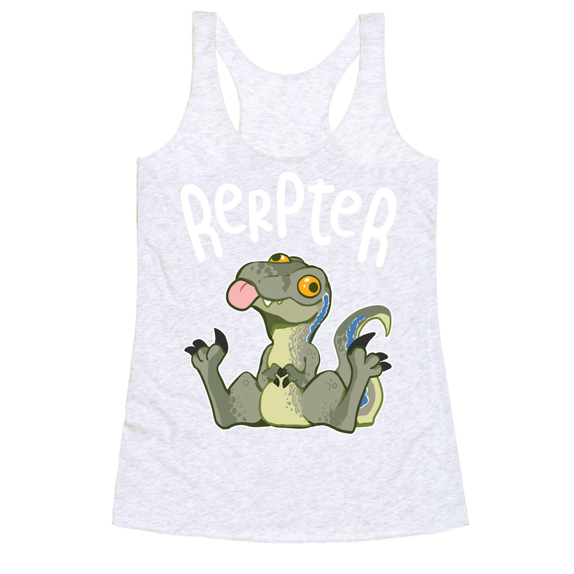 Derpy Raptor Rerpter Racerback Tank