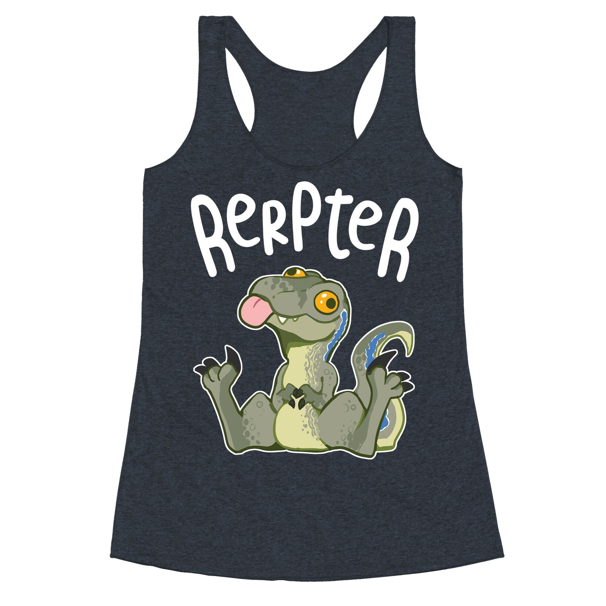 Derpy Raptor Rerpter Racerback Tank