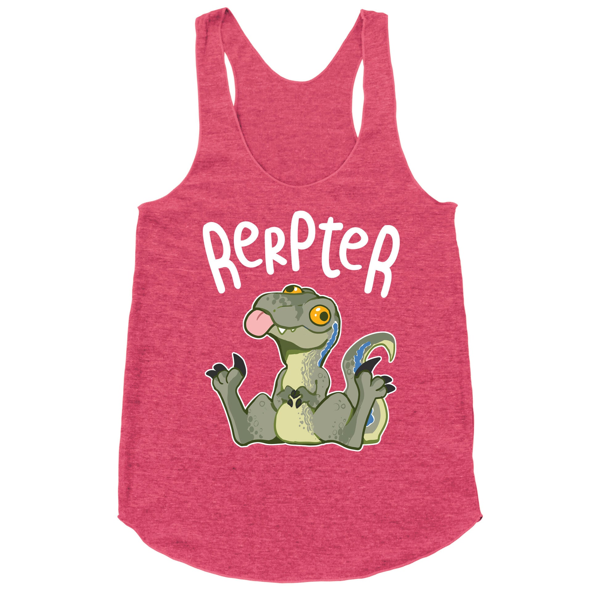 Derpy Raptor Rerpter Racerback Tank