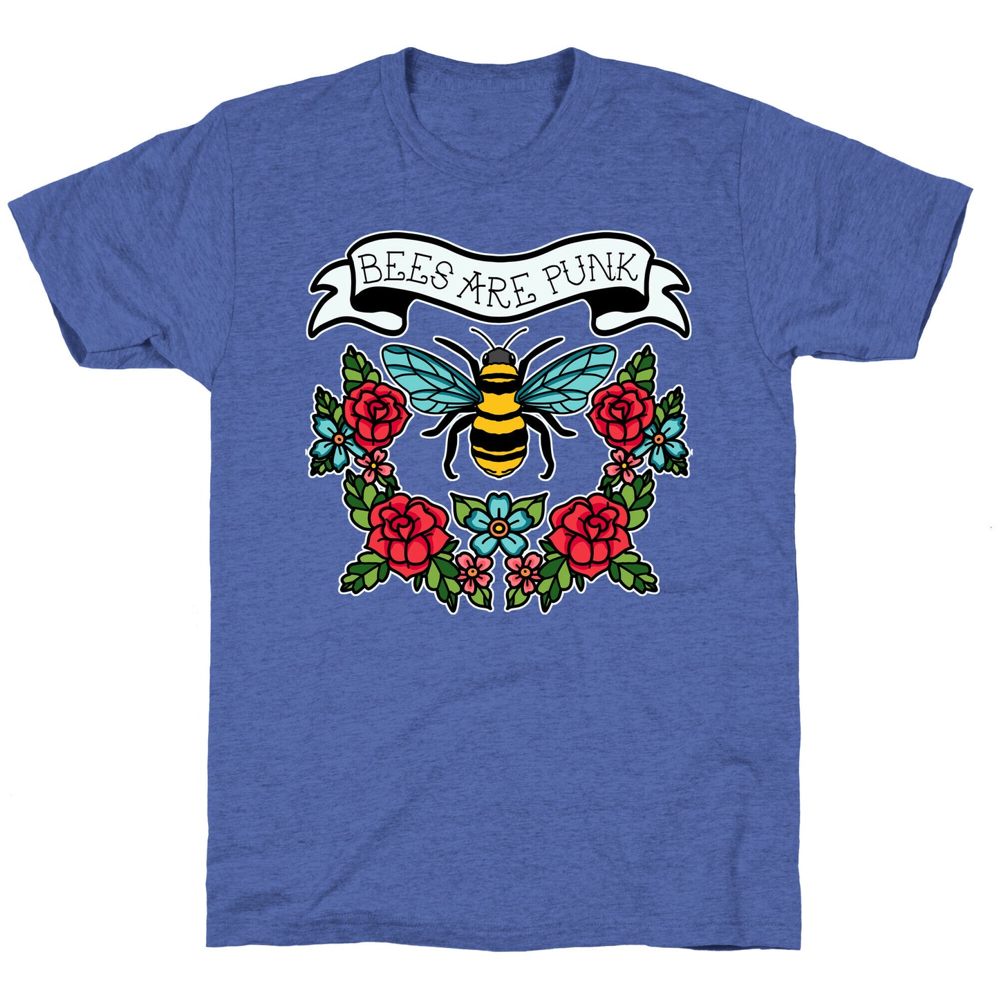 Bees Are Punk Unisex Triblend Tee