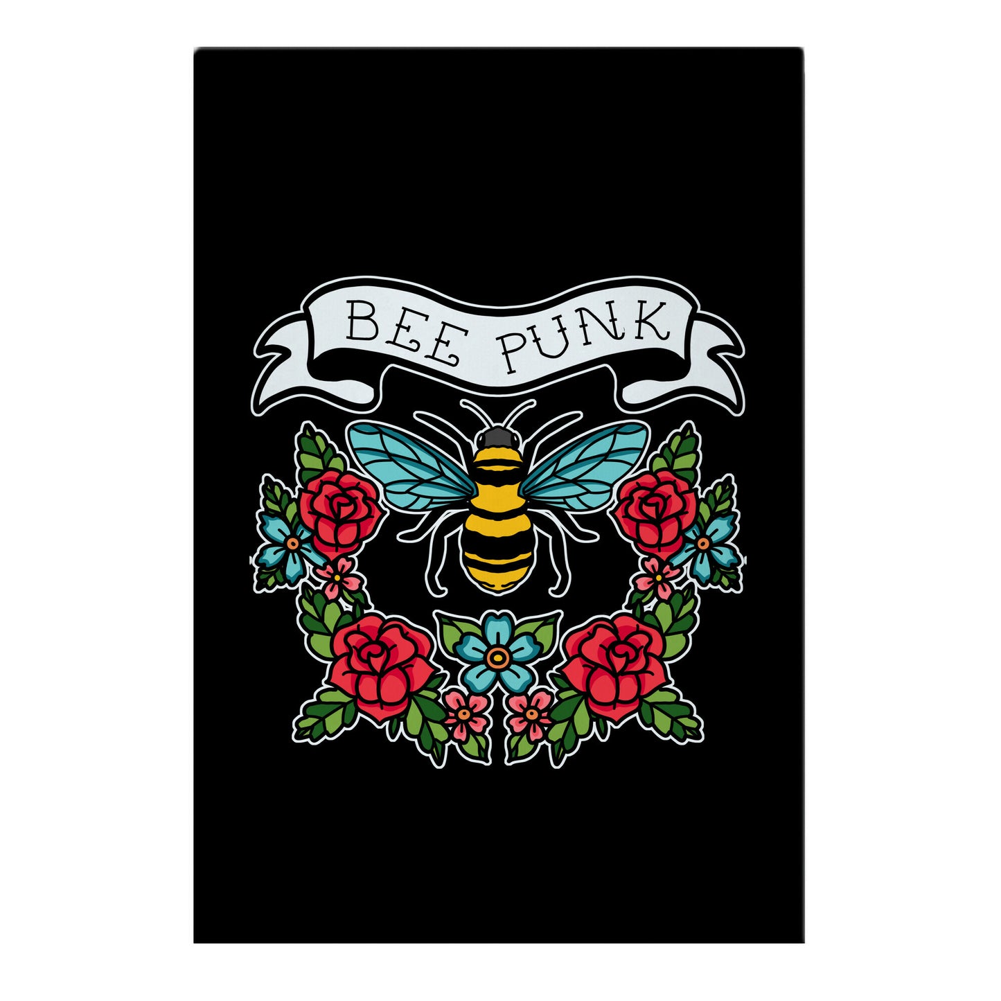 Bee Punk Garden Flag