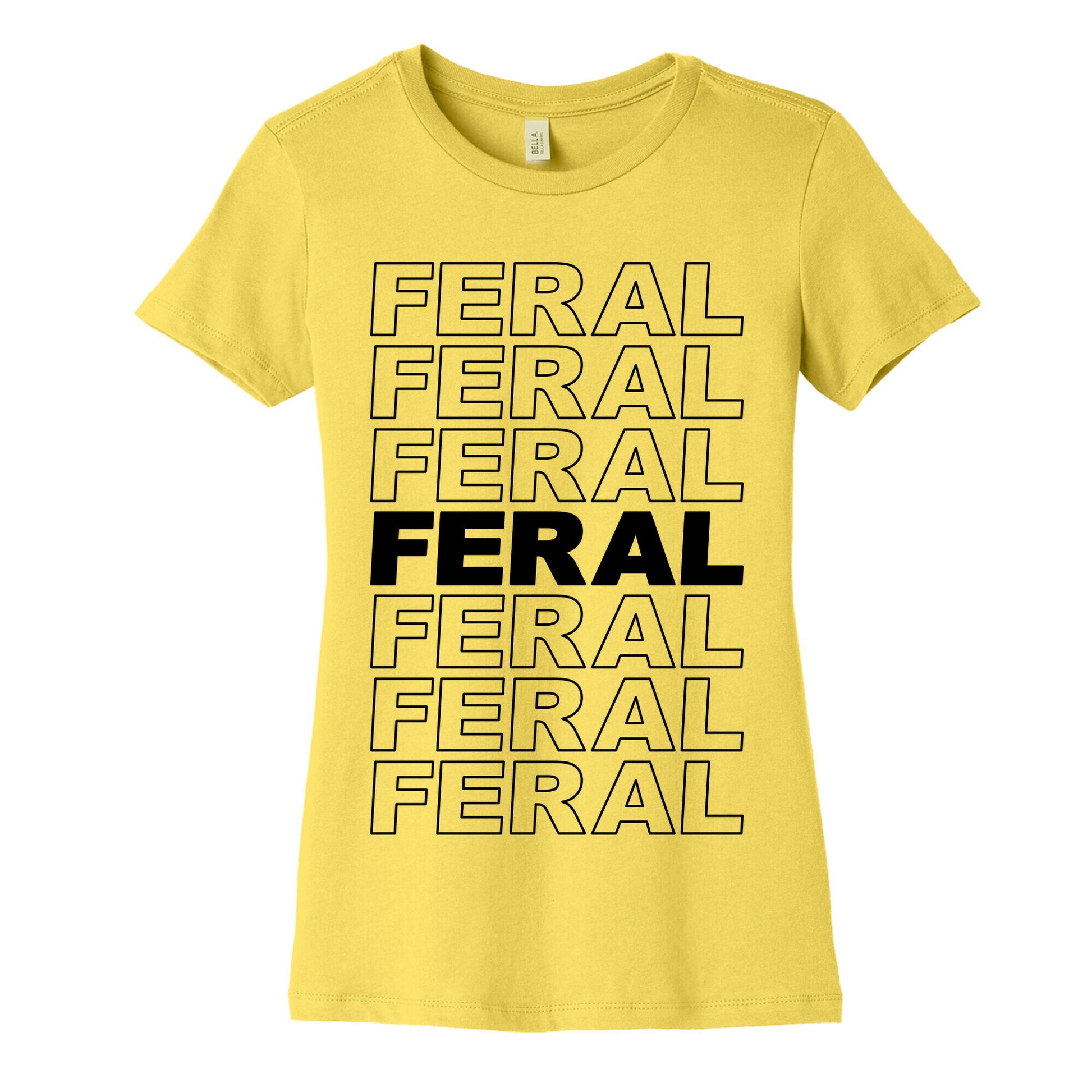Feral Thank You Bag Parody Women's Cotton Tee