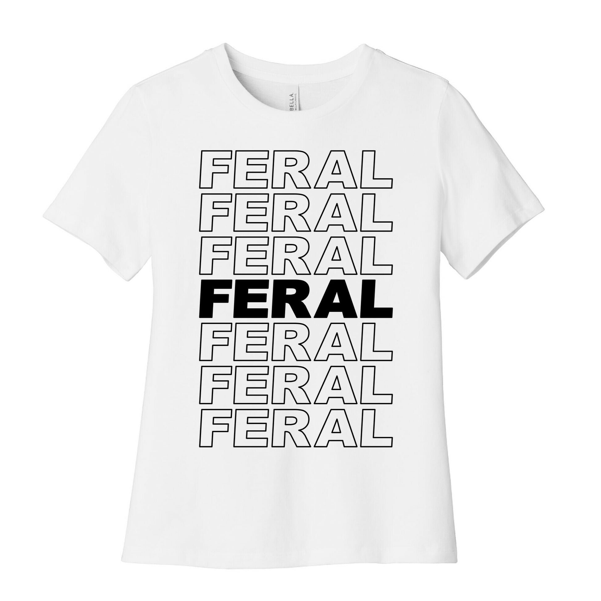 Feral Thank You Bag Parody Women's Cotton Tee