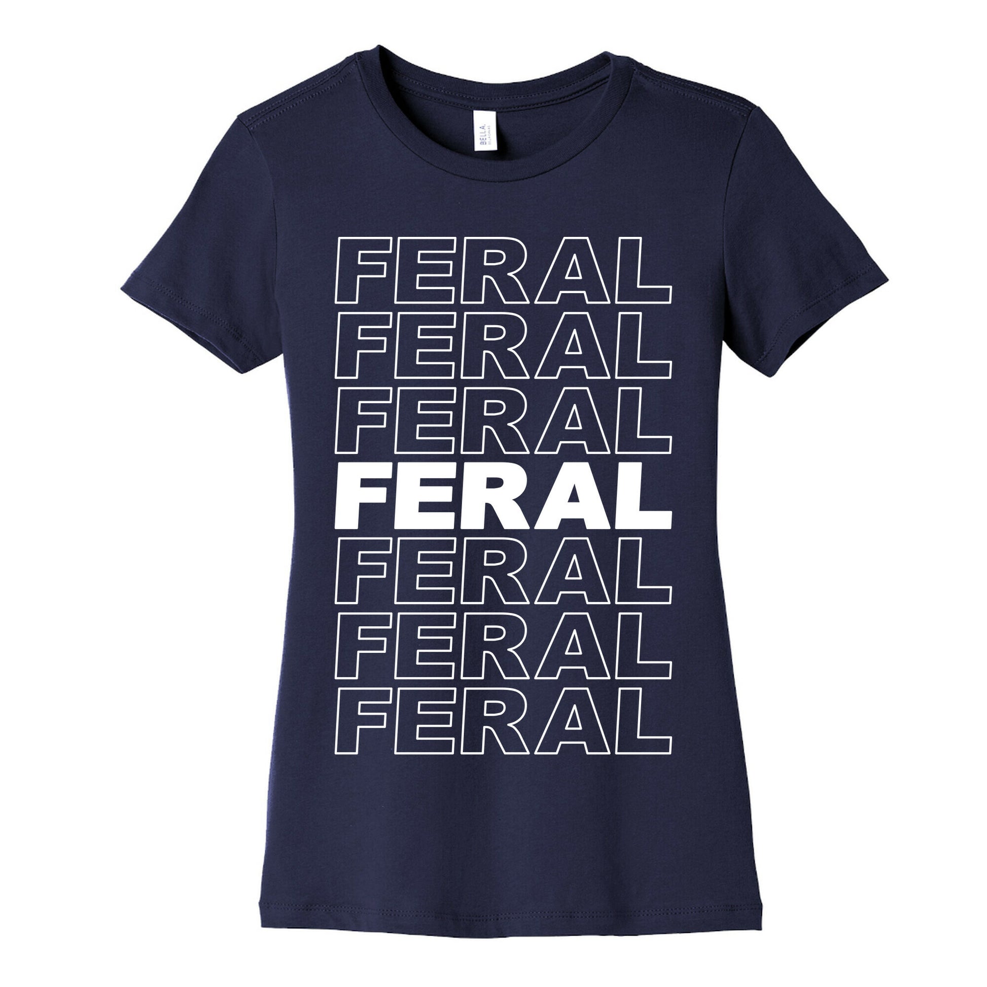 Feral Thank You Bag Parody Women's Cotton Tee